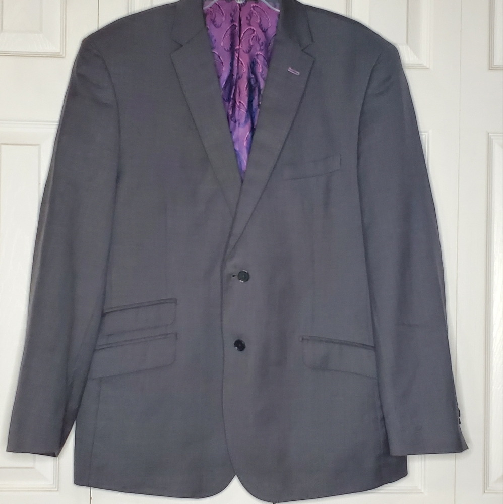 English Laundry Mens Suit Jacket Blazer Sport Coat 46R-39W Event Professional